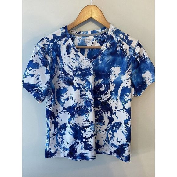 Reel Legends Tops - Reel Legends Shirt Womens Large Blue Tie Dye FreeLine Fishing Fisherman Ladies